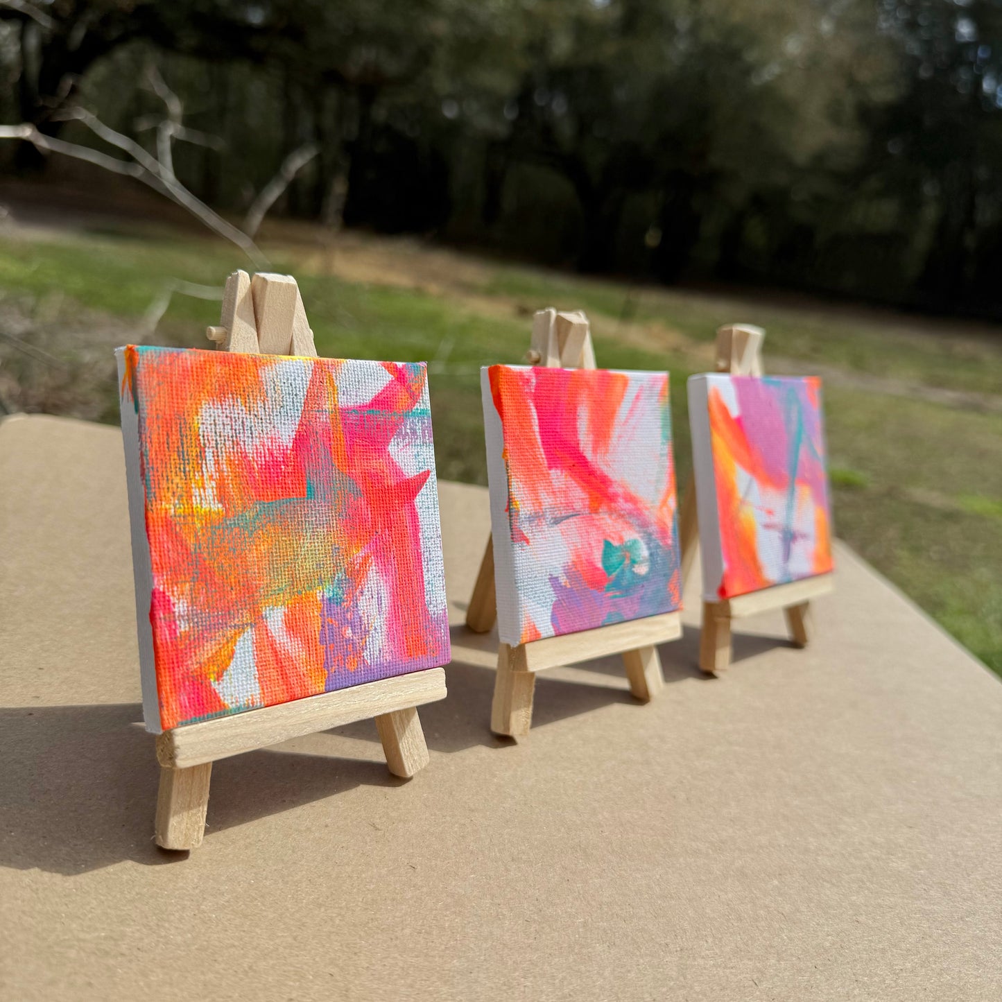 Miniature elephant painting