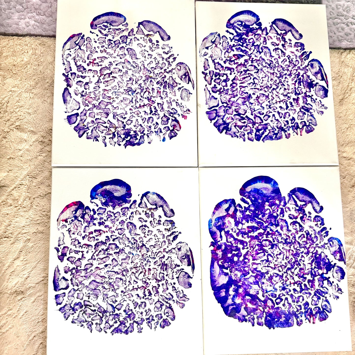Purple elephant footprint