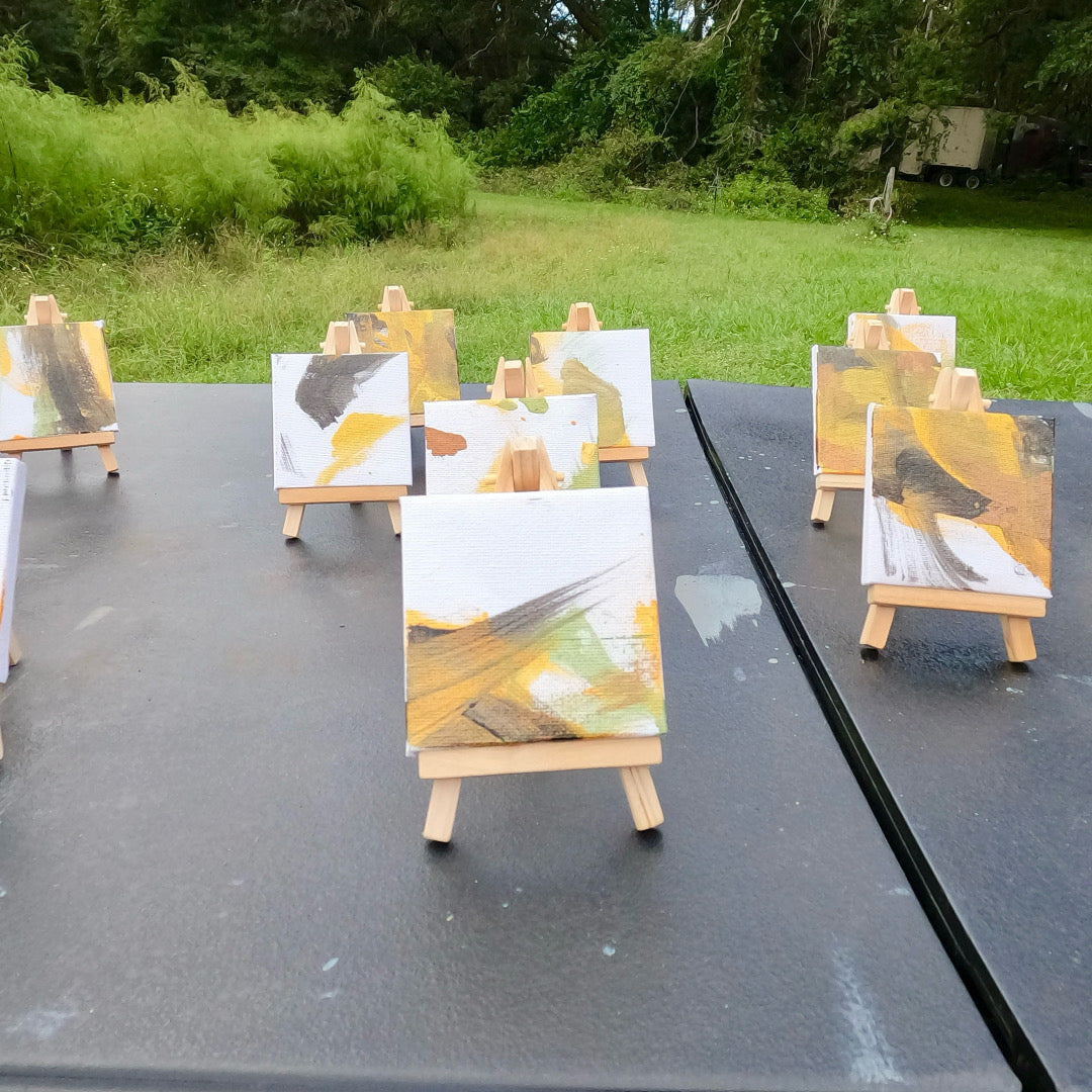 Miniature elephant painting