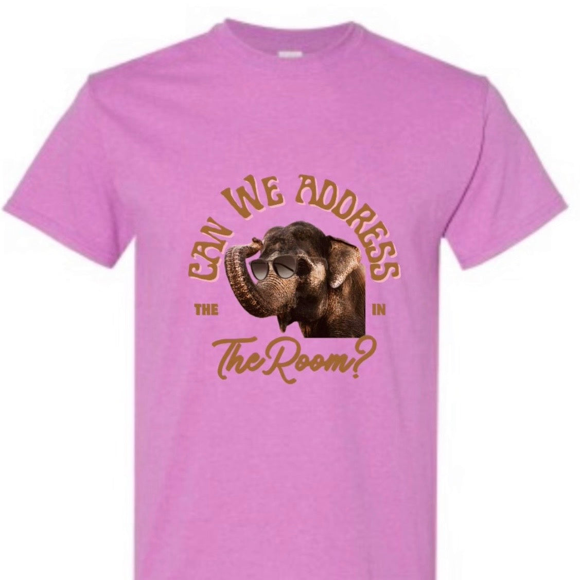 “Can we address the elephant in the room” unisex T-shirt