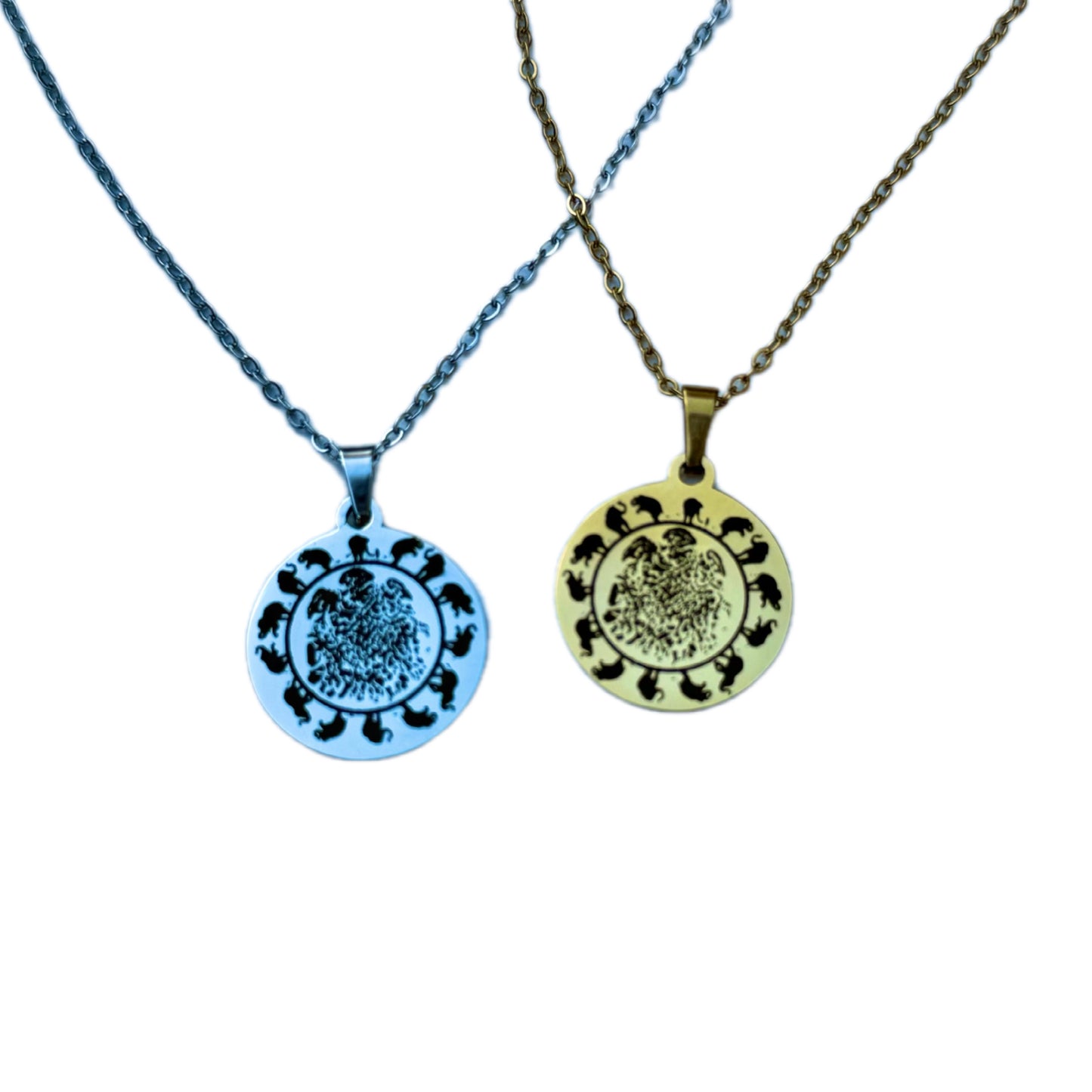 Circle of elephants with kiss