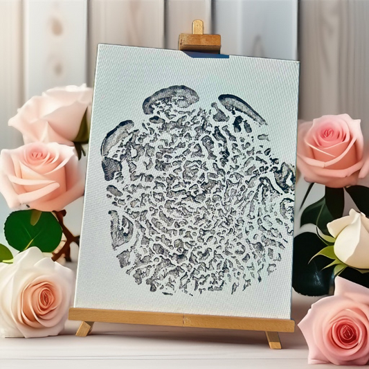 Black elephant foot print